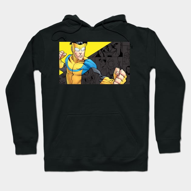 invincible banner Hoodie by super villain